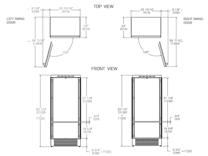 Bertazzoni-REF36BMBIPLT-dimensions