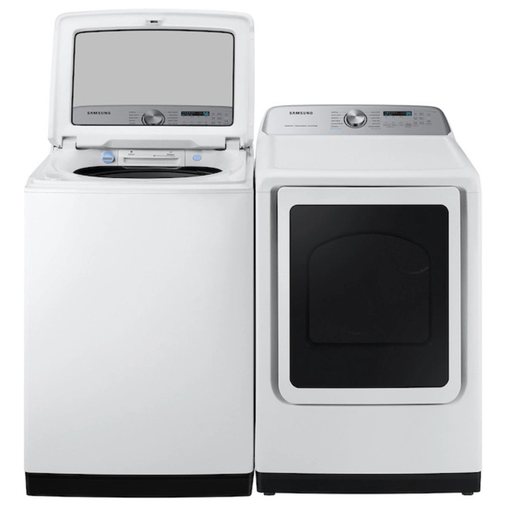Samsung-DVG52A5500W-front view with lid open