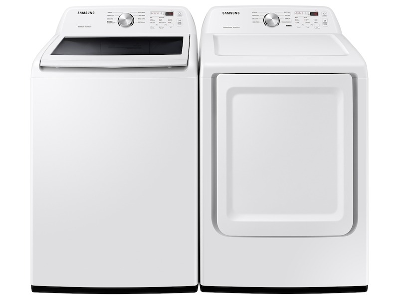 Samsung-WA45T3200AW-front view with matching washer