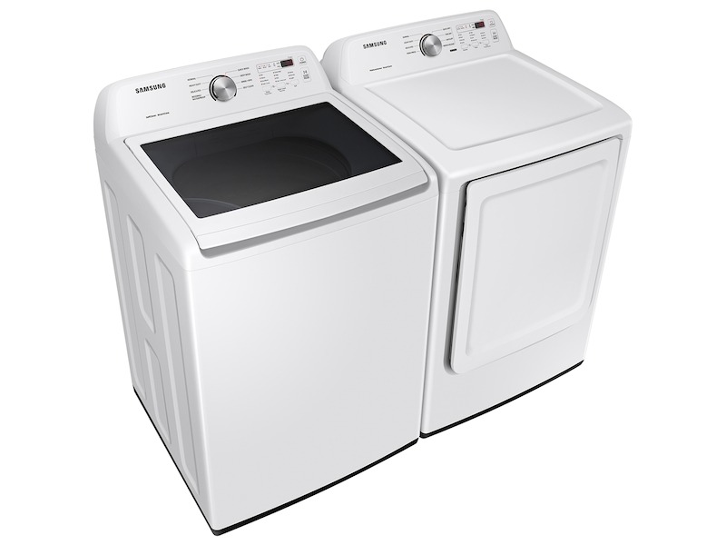 Samsung-WA45T3200AW-left angle view with matching washer