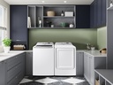 Samsung-WA46CG3505AW-front view with matching washer