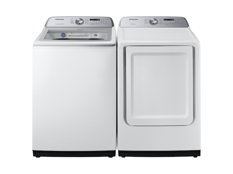 Samsung-WA49B5205AW-front view with matching washer