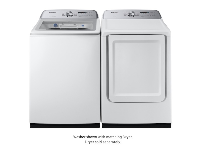 Samsung-WA50R5200AW-front view with matching washer