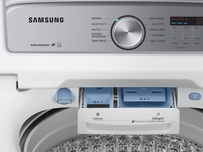 Samsung-WA50R5200AW-ditergent filling chambers and controls