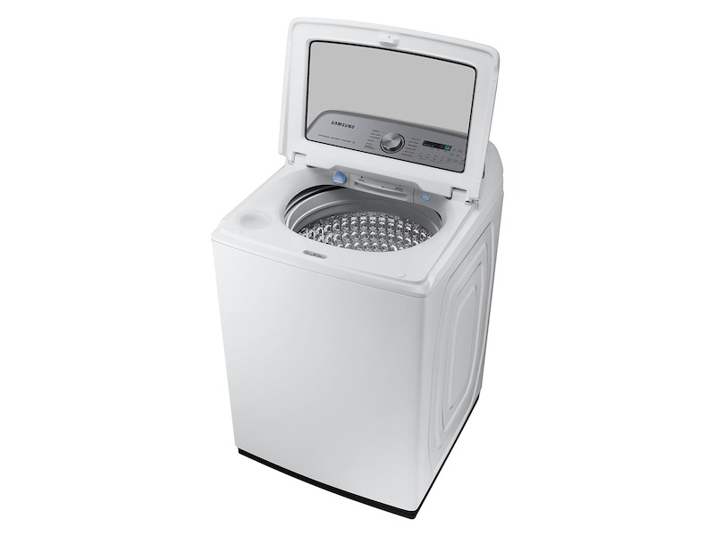Samsung-WA54CG7105AW-right tilted view with lid open