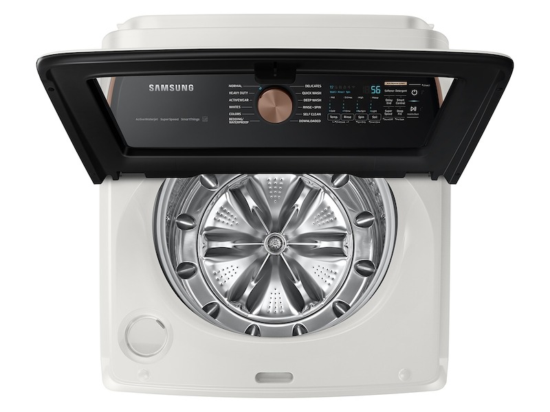 Samsung-WA55A7300AE-top view with lid open