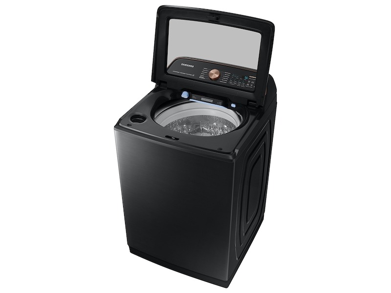 Samsung-WA55A7700AV-right tilted view with lid open