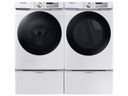 Samsung-WF45B6300AW-front view with matching washer and close drawers in bottom