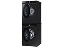Samsung-WF53BB8700AV-right angle view washer with matching dryer with open lids