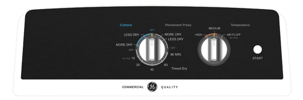 GE-GTX52EASPWB-controls