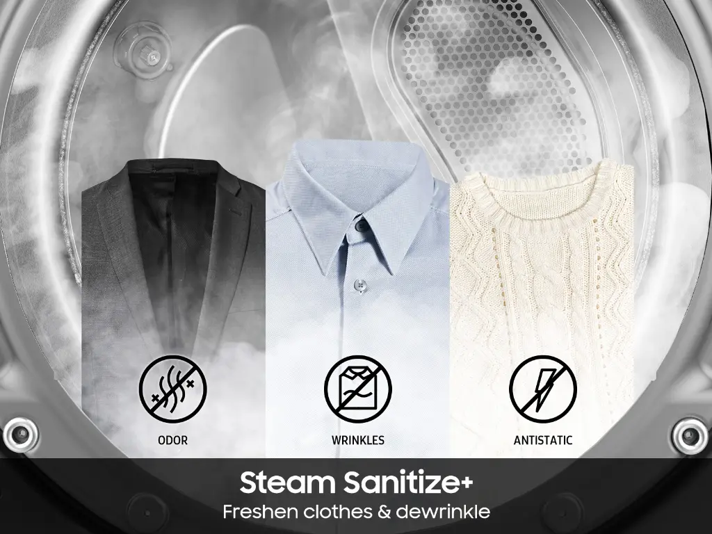 DVE45B6300W steam sanitize