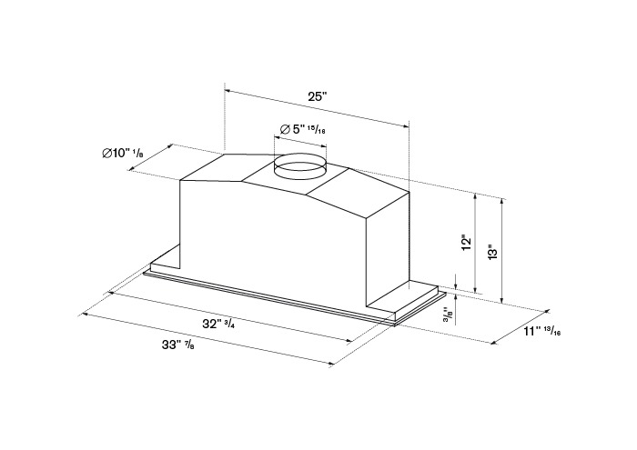 Bertazzoni-KIN36XV-dimensions