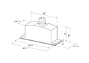 Bertazzoni-KIN36XV-dimensions