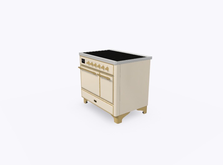 ILVE_UMDI10QNS3AWG_Majestic_II_40"_Induction_Range_Right_Angle