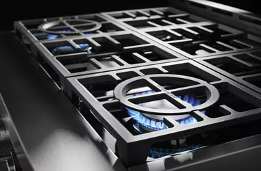 Kitchenaid-KCGC558JSS-two 20,000 btu ultra power™ dual-flame burners