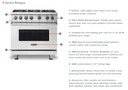 Viking VDR5304B 5 Series 30 inch Dual Fuel Range with 4 Sealed Burners and Self Clean