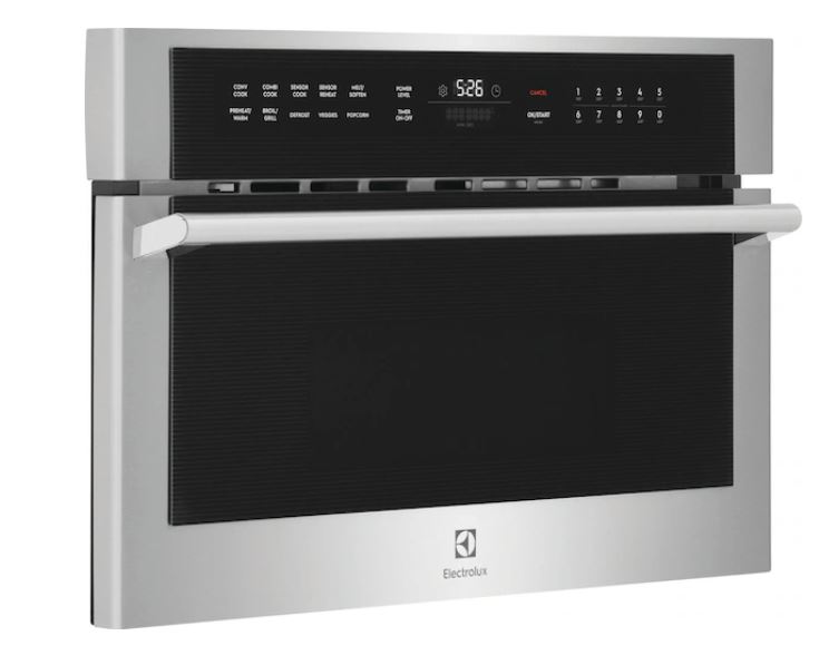 Electrolux EMBD3010AS 30 inch Built-In Microwave Oven with Drop-Down Door, 1.6 cu. ft. Capacity, in Stainless Steel