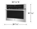 Electrolux EMBD3010AS 30 inch Built-In Microwave Oven with Drop-Down Door, 1.6 cu. ft. Capacity, in Stainless Steel