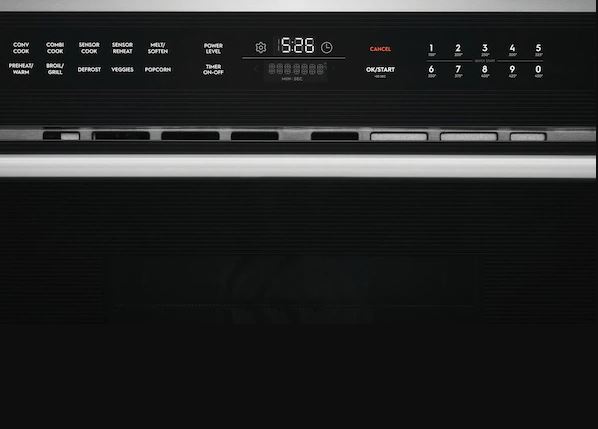 Electrolux EMBD3010AS 30 inch Built-In Microwave Oven with Drop-Down Door, 1.6 cu. ft. Capacity, in Stainless Steel