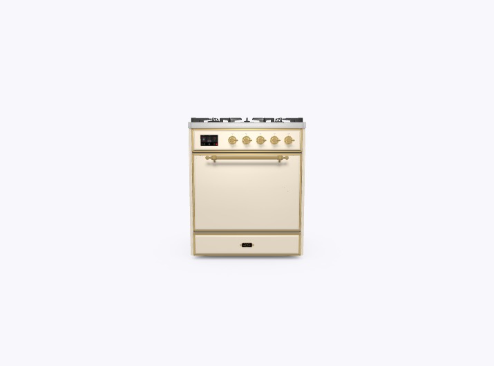 ILVE_UM30DQNE3AWG_Majestic_II_30"_Dual_Fuel_Range_Front_View