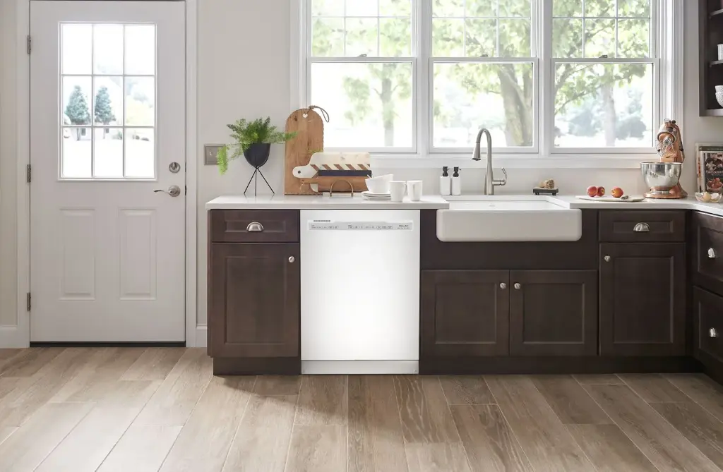 KitchenAid KDFE104K 24 inch Built-In Full Console Dishwasher with 12 Place Settings and ProWash Cycle
