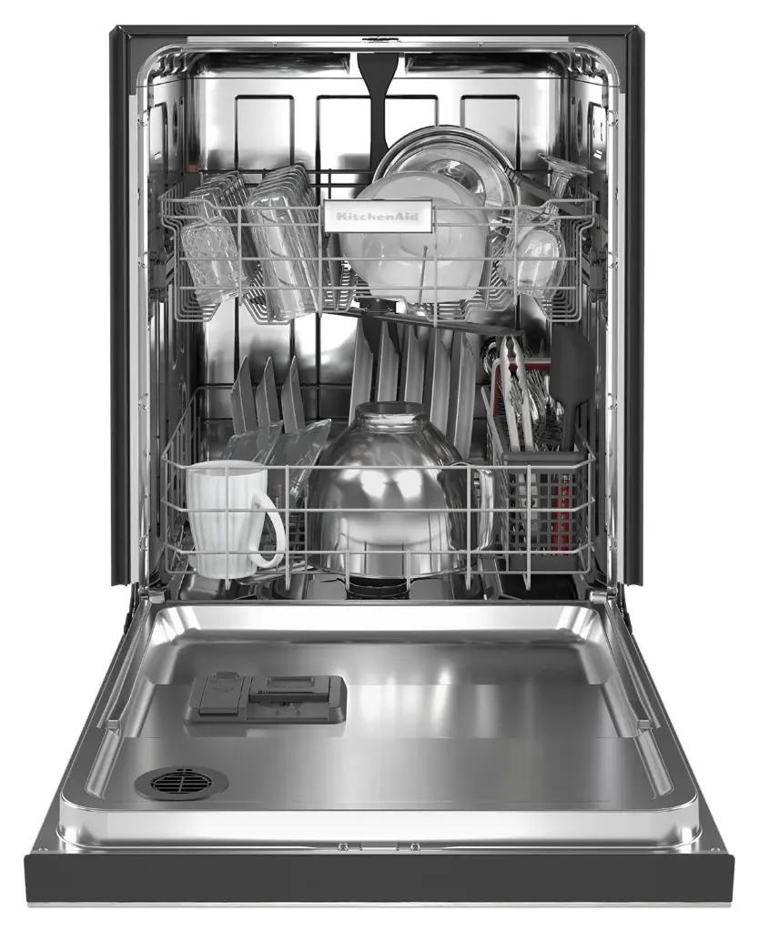 KitchenAid KDFE104K 24 inch Built-In Full Console Dishwasher with 12 Place Settings and ProWash Cycle