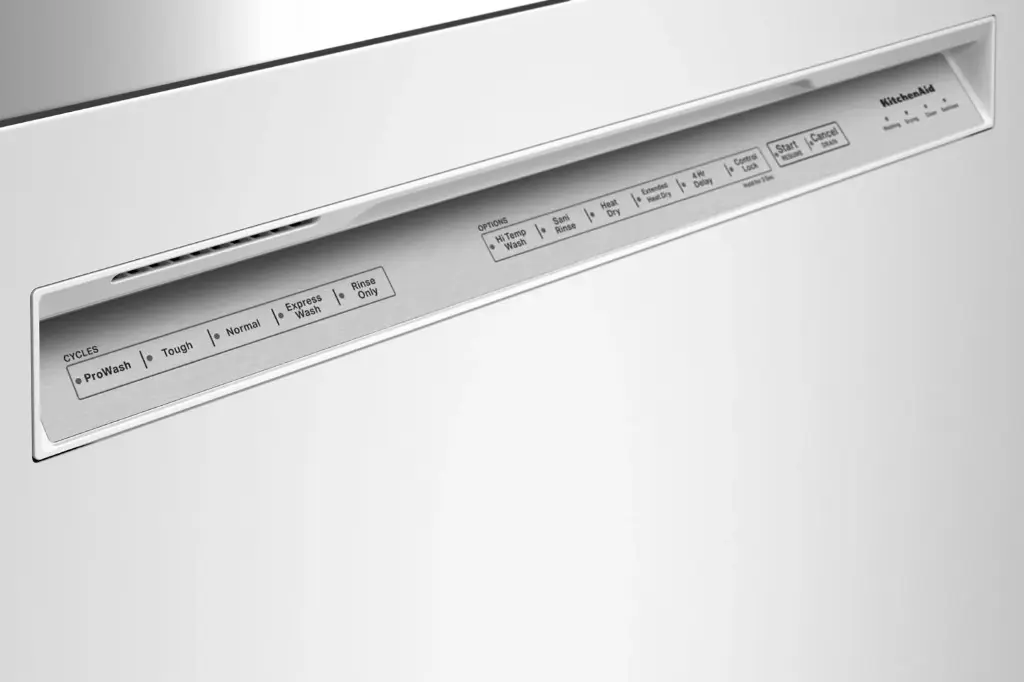 KitchenAid KDFE104K 24 inch Built-In Full Console Dishwasher with 12 Place Settings and ProWash Cycle