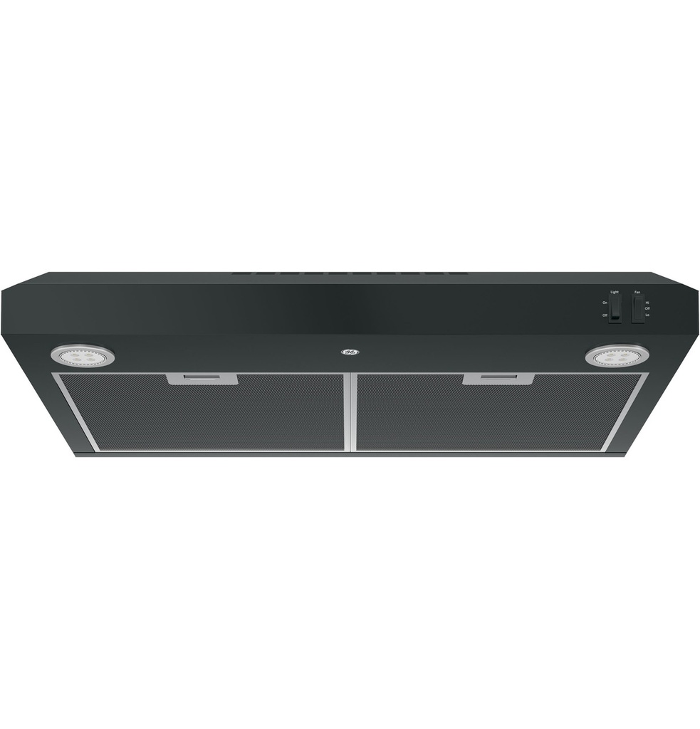 GE JVX5305 30 inch Under Cabinet Hood with 270 CFM, LED Lighting and Dishwasher Safe Filter 
