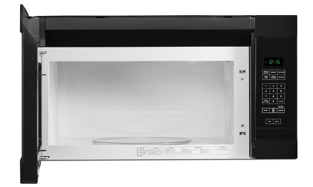 Amana AMV2307PF 30 inch Over the Range Microwave offers 1.6 cu. ft. Capacity, 300 CFM, 12 inch Turntable, in Stainless Steel