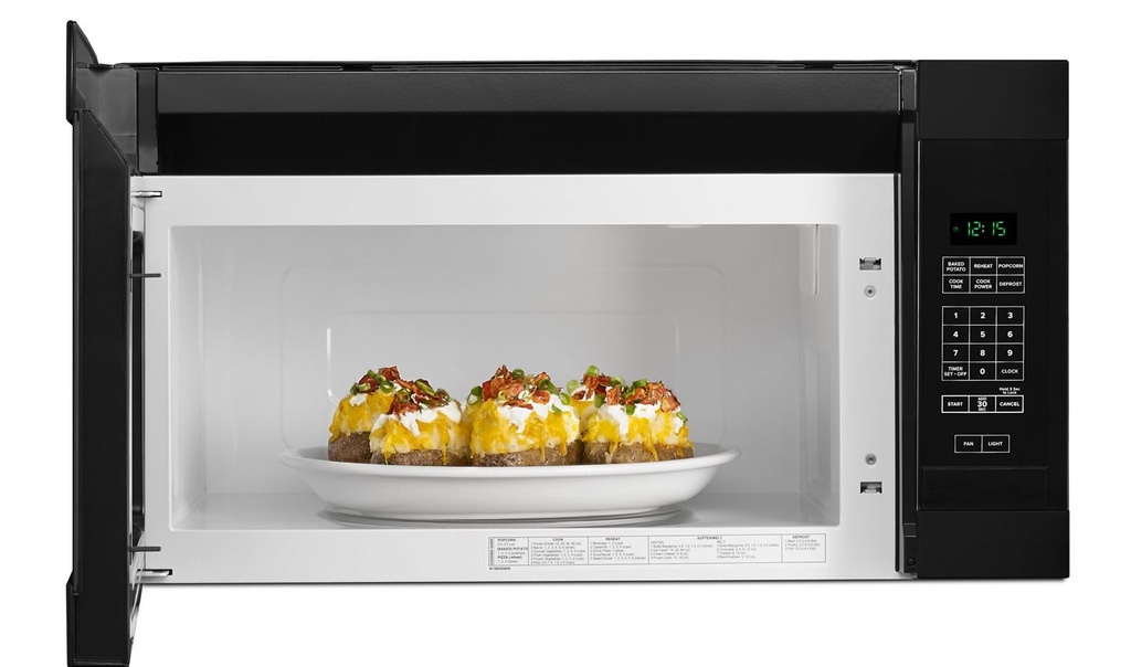 Amana AMV2307PF 30 inch Over the Range Microwave offers 1.6 cu. ft. Capacity, 300 CFM, 12 inch Turntable, in Stainless Steel