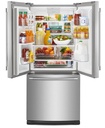 Maytag MFW2055FRZ 30 inch French Door Refrigerator with 19.68 cu. ft. Capacity, Exterior Water Dispenser and BrightSeries LED Lighting in Fingerprint Resistant Stainless Steel