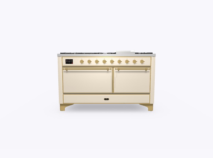 ILVE_UM15FDQNS3AWG_Majestic_II_60_Dual_Fuel_Range_Front_View