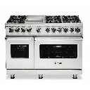 Viking VDR5486G 5 Series 48 inch Dual Fuel Range with 6 Sealed Burners and Griddle
