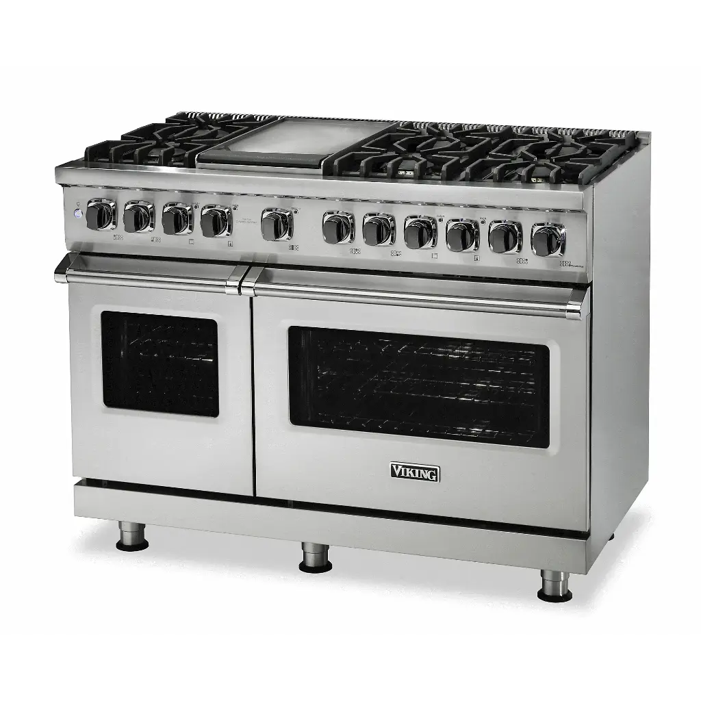 Viking VDR5486G 5 Series 48 inch Dual Fuel Range with 6 Sealed Burners and Griddle