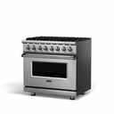 Viking VDR5366B 5 Series 36 inch Dual Fuel Range with 6 Sealed Burners and Self Clean