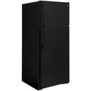 GE GTS18G 28 inch Top Freezer Refrigerator with 17.5 cu. ft. Total Capacity, LED Lighting, and Edge-to-Edge Glass Shelves, Sliding Deli Drawer 