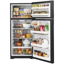 GE GTS18G 28 inch Top Freezer Refrigerator with 17.5 cu. ft. Total Capacity, LED Lighting, and Edge-to-Edge Glass Shelves, Sliding Deli Drawer 