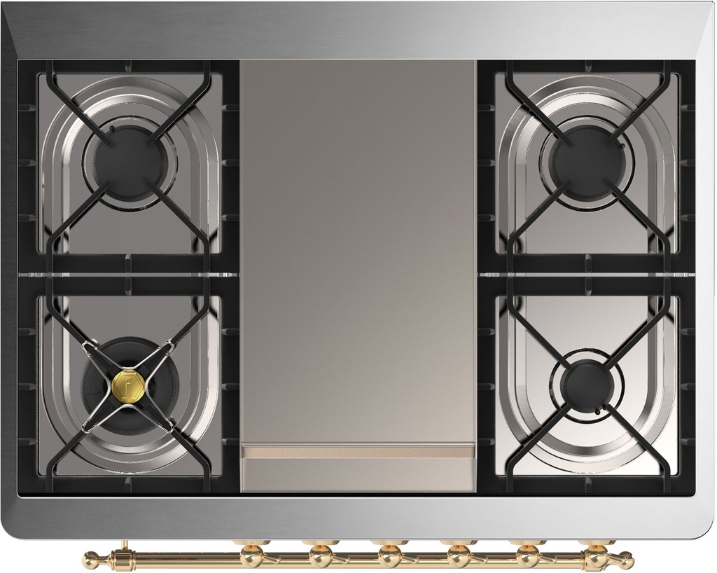ILVE_UM09FDNS3AWG_Majestic_II_36"_Dual_Fuel_Range_cooktop