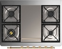 ILVE_UM09FDNS3AWG_Majestic_II_36"_Dual_Fuel_Range_cooktop