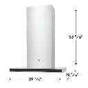 Electrolux ECVW3062AS 30 inch Wall-Mount T Shape Hood with 412 CFM, Perimeter Venting, in Stainless Steel 