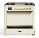 ILVE UM09F Majestic II 36 inch Dual Fuel Range with 6 Burners, Griddle