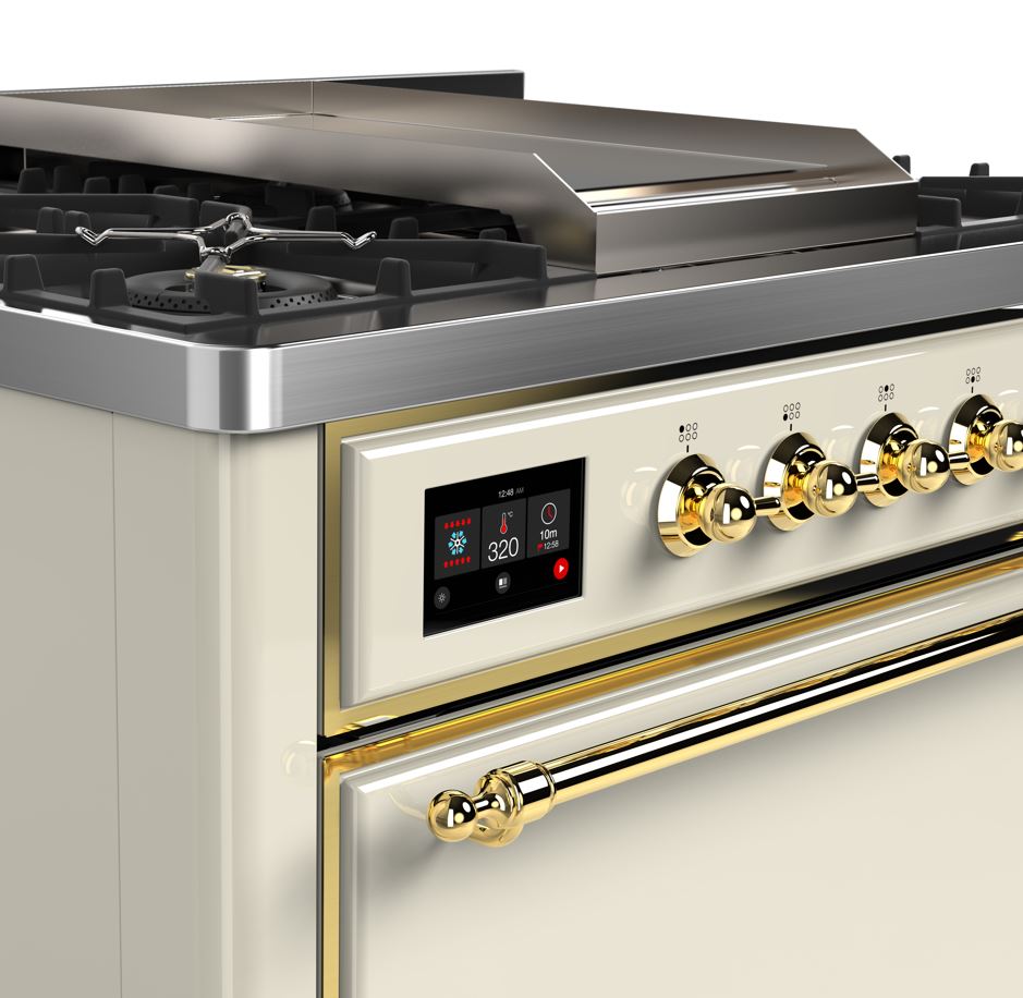 ILVE UM09F Majestic II 36 inch Dual Fuel Range with 6 Burners, Griddle
