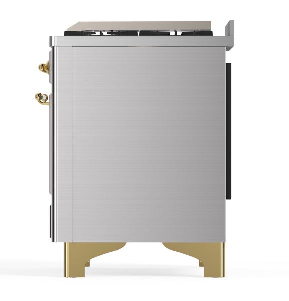 ILVE UM09F Majestic II 36 inch Dual Fuel Range with 6 Burners, Griddle