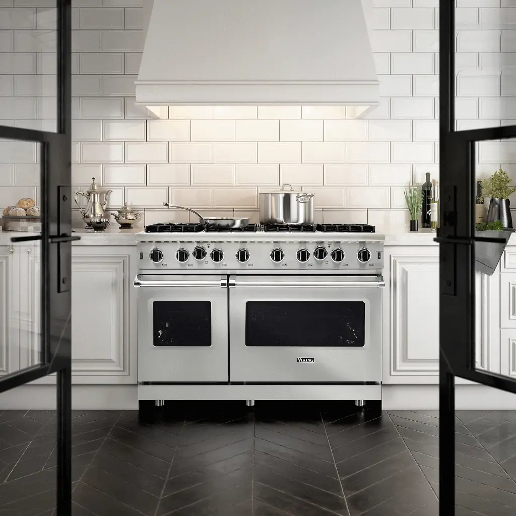 Viking VGIC54828B 5 Series 48 inch Open Burner Gas Range