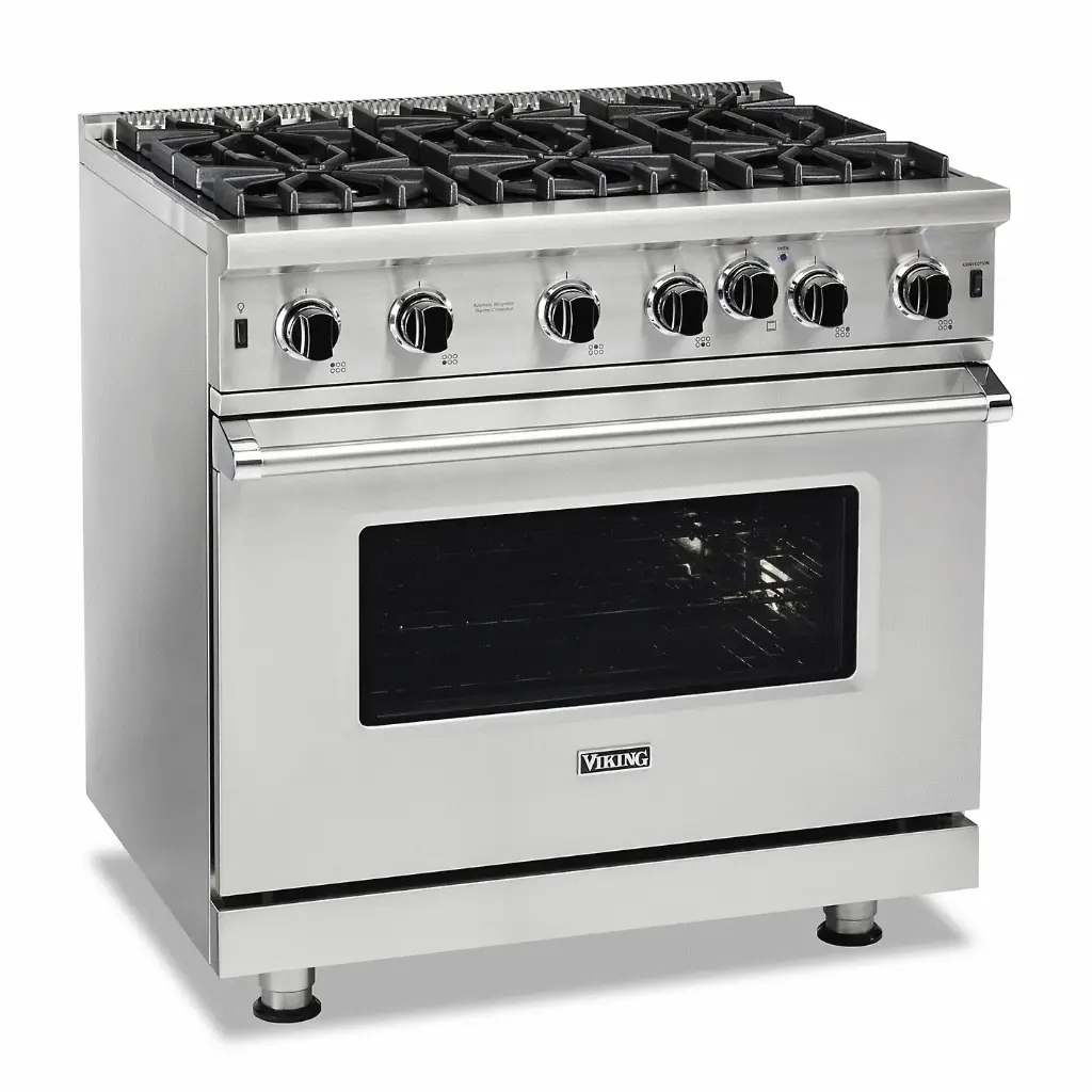 Viking VGIC53626B 5 Series 36 inch Open Burner Gas Range