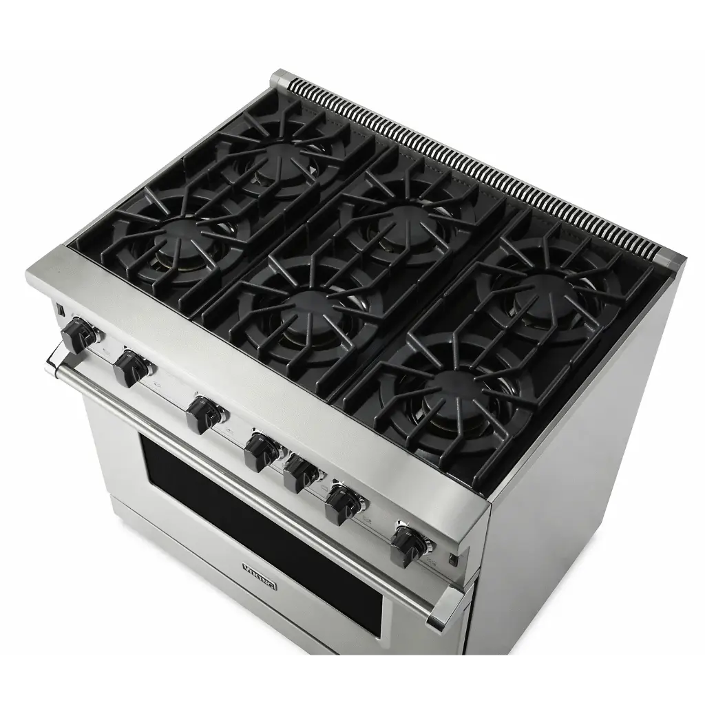 Viking VGIC53626B 5 Series 36 inch Open Burner Gas Range