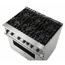 Viking-VGIC53626BSS-Top View With Control Knobs