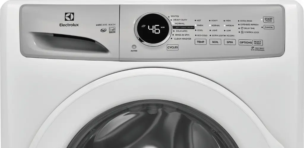 Electrolux ELFW7337AW 27" 300 Series Front Load Washer with 4.4 cu. ft. Capacity, controls