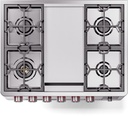 ILVE Panoramagic 36" UPM09FDS3 Dual Fuel Range, cooktop