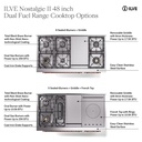 ILVE UP48F Nostalgie II 48 inch Dual Fuel Range